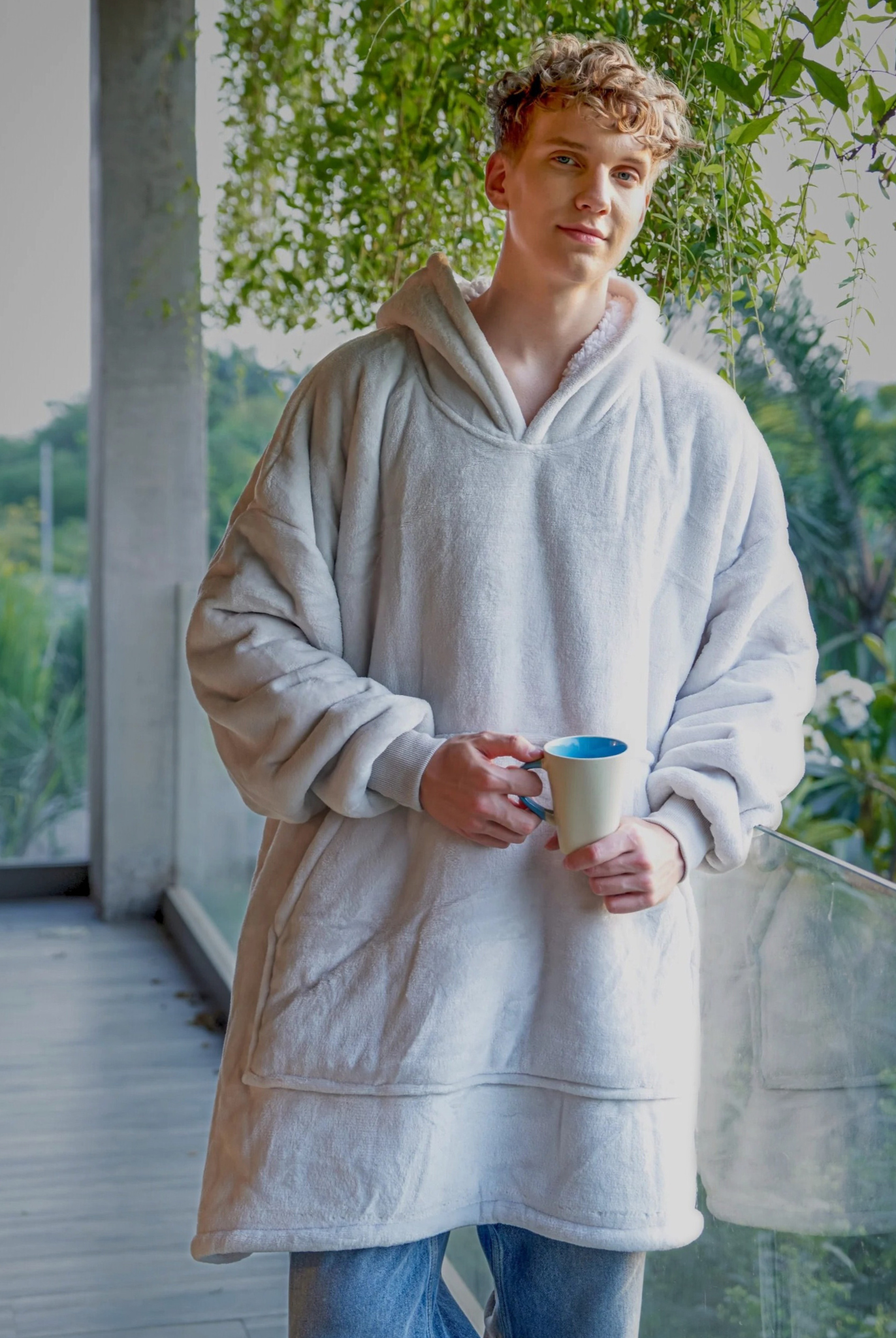 Pearl Grey - Hoodie Blanket - Comfy Series