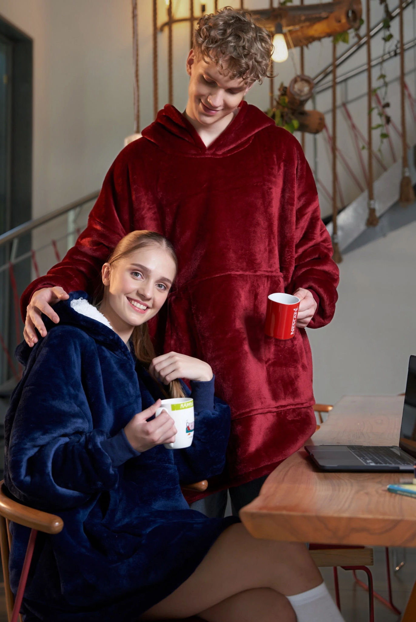 Midnight Blue - Hoodie Blanket - Comfy Series