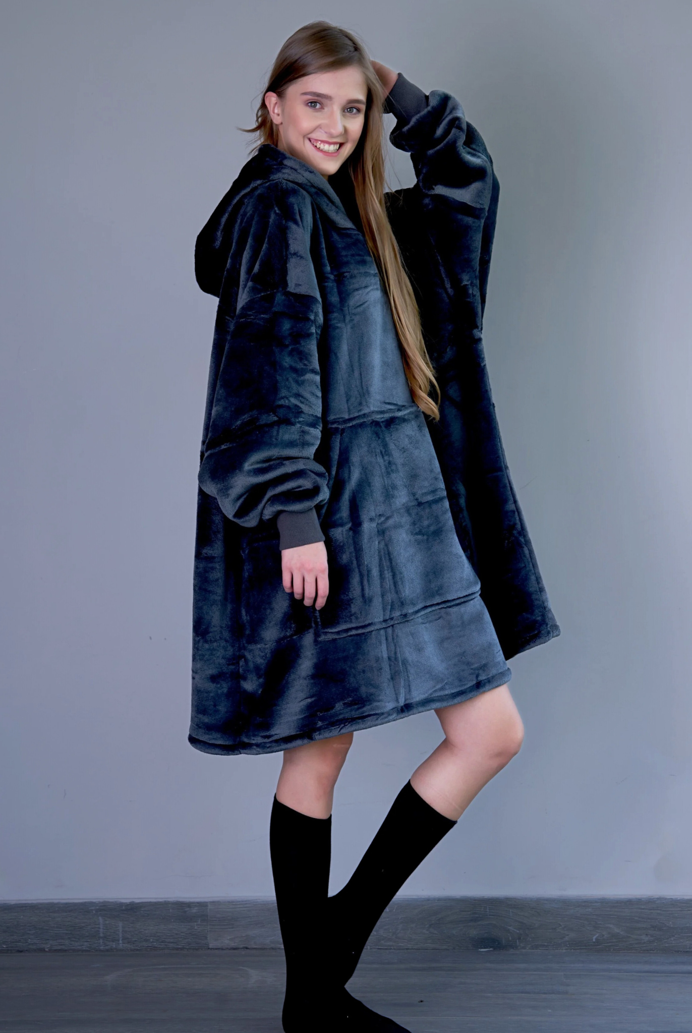 Storm Grey - Hoodie Blanket - Comfy Series