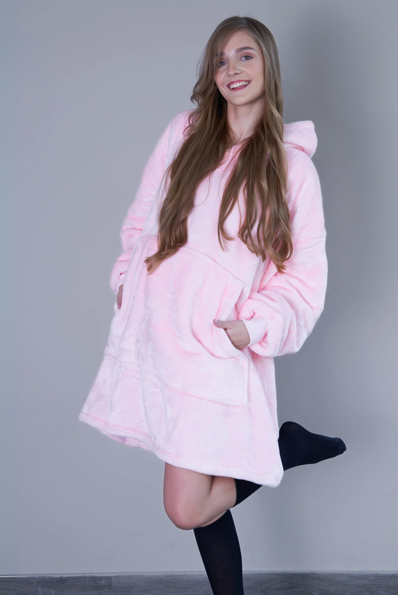 Blush Pink - Hoodie Blanket - Comfy Series