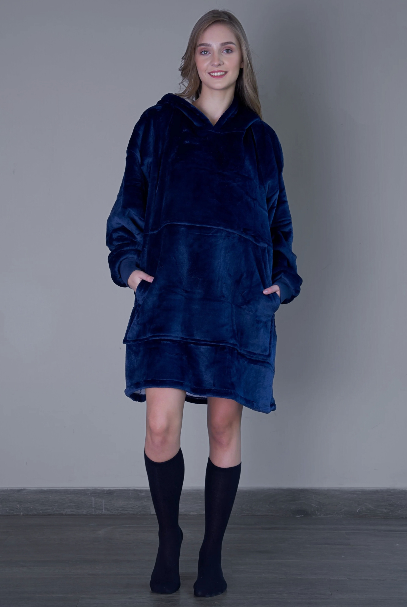 Midnight Blue - Hoodie Blanket - Comfy Series