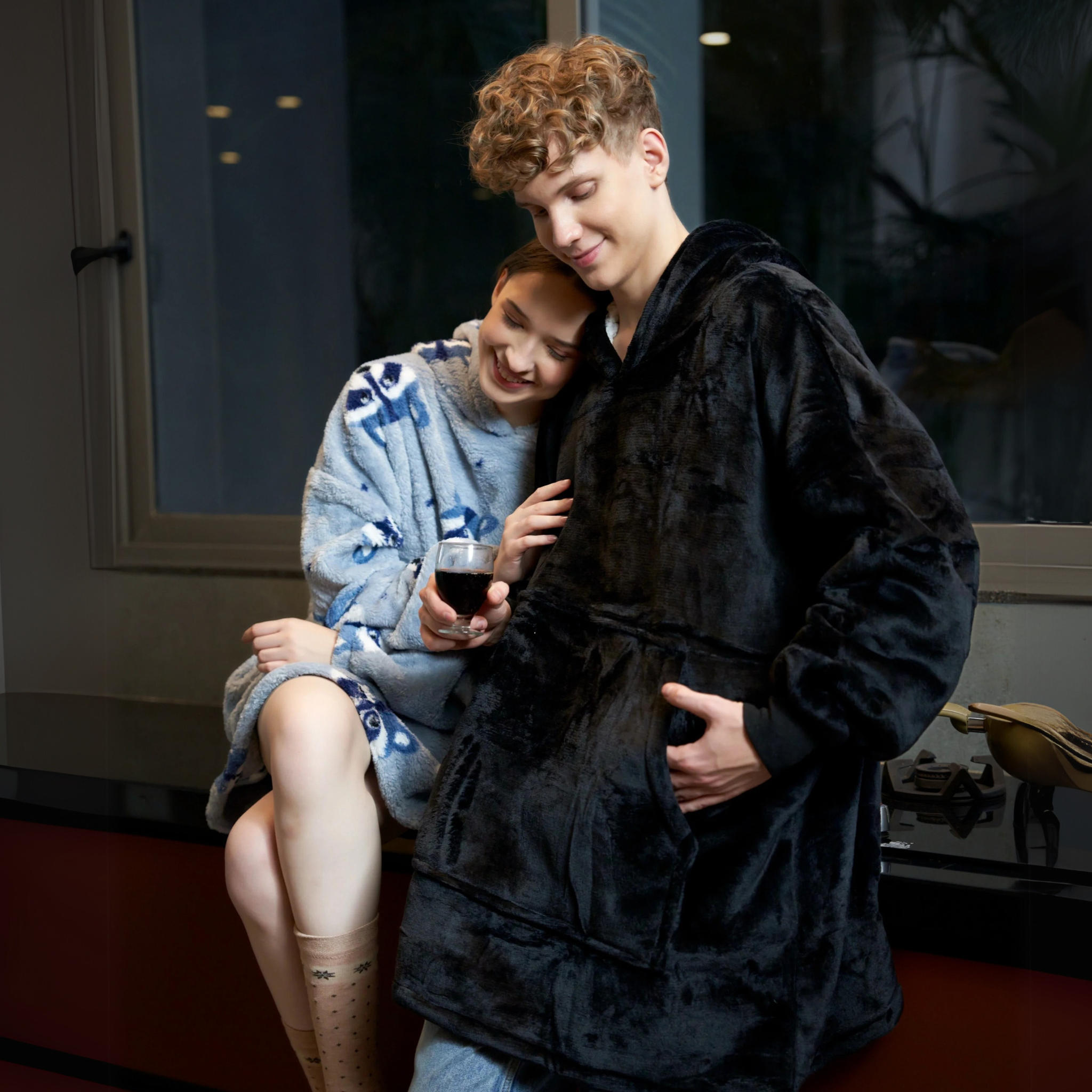 Black comfy hoodie sale